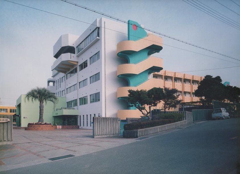 明石市発注　江井島少年自然の家　外壁改修工事